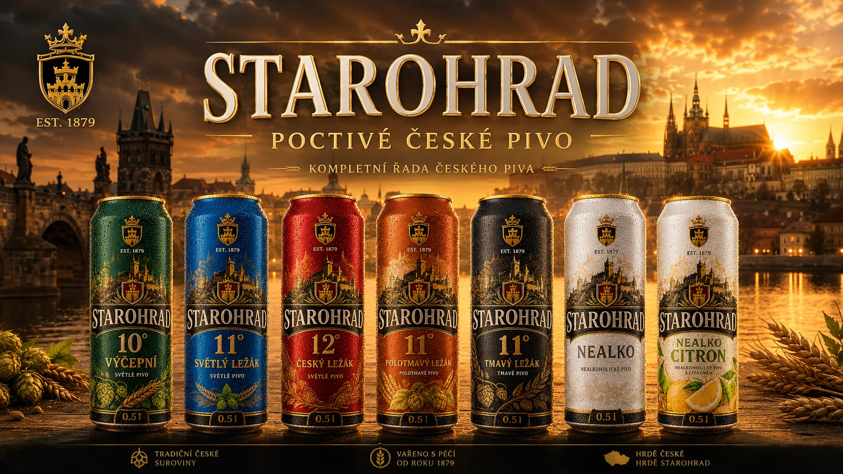STAROHRAD beer lineup