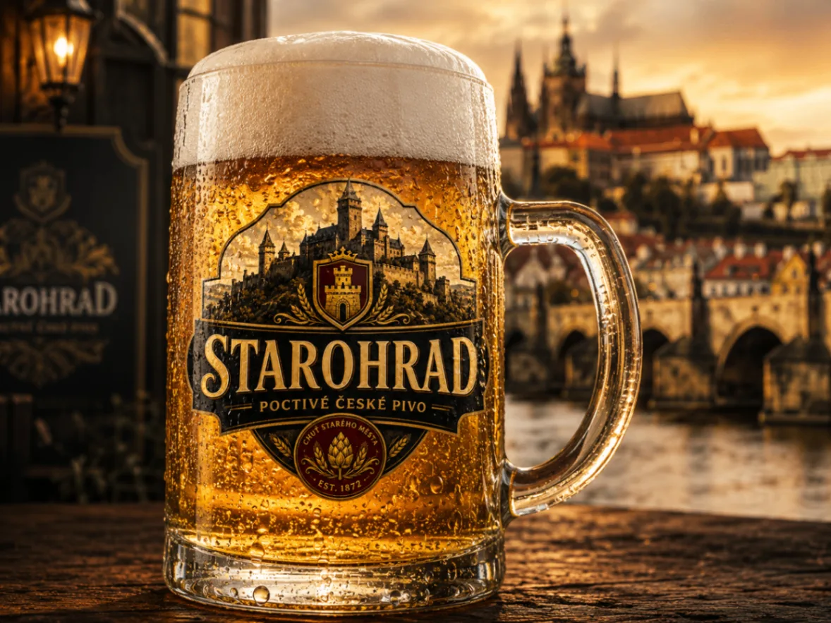 Mug of STAROHRAD beer